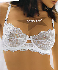 Balconet lace bra  - SHARON - luxury lace contour bra  