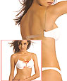 Backless bras - clear back and straps bras with Soft cups - Reggibello style P2088 -  