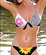 Women's designer swimwear -  top and string bikini - Amarea style 196 -  