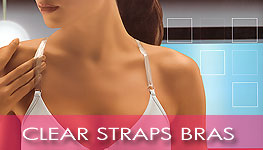 Clear straps and clear back bras