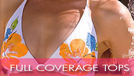 full coverage tops bikinis