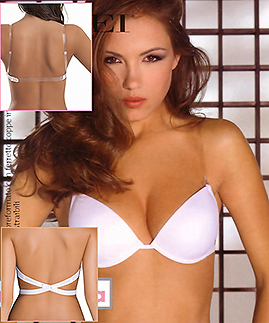 2 ways: Clear back and Low back bra -  -  
