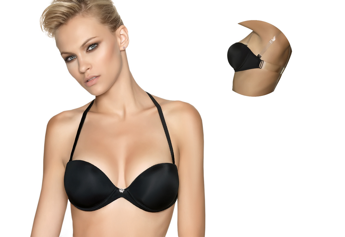 Strapless backless bras with clear back, gel cup bra - Papillon 2808