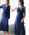 Long night gown and long light robe - Andra 3138