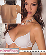 Clear straps softly padded push up bras with clear back strap - Lormar art.1578